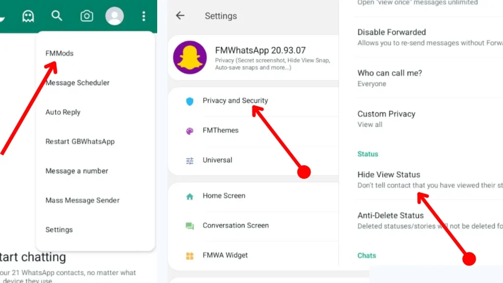 hide view online status